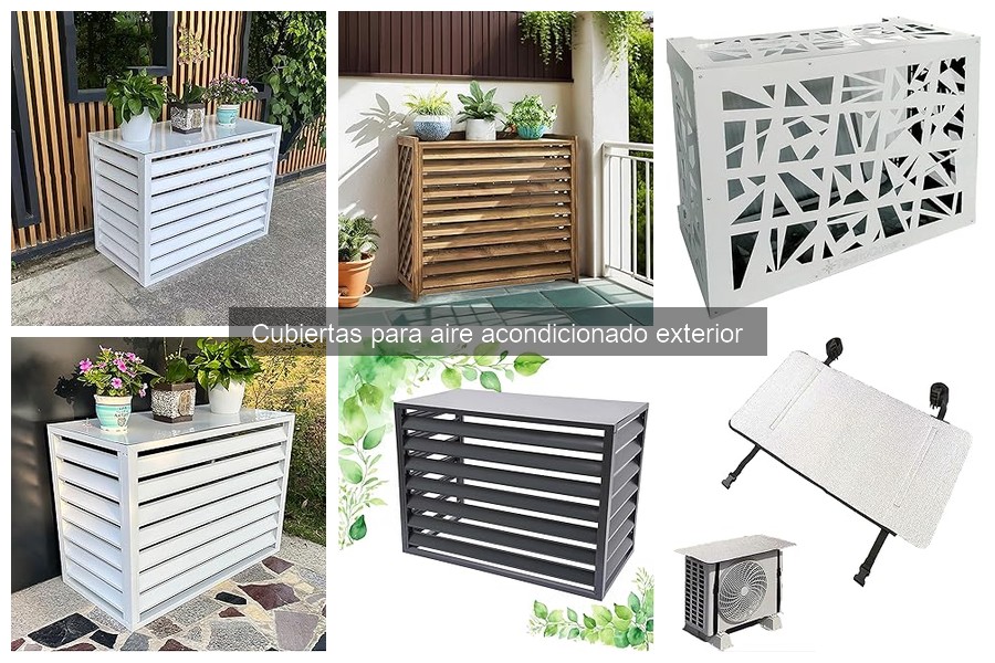 Alternativas a las cubiertas para aire acondicionado exterior
