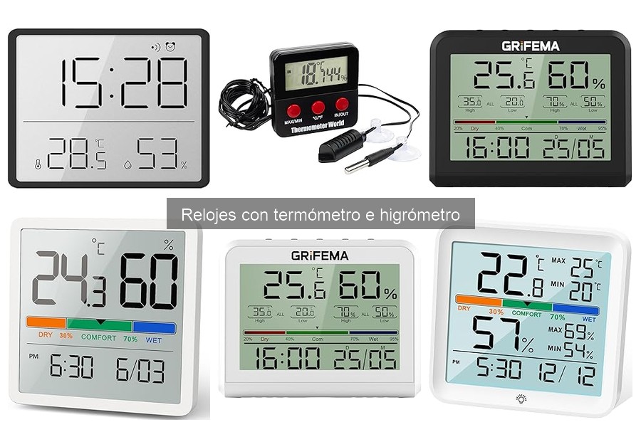 Alternativas a Relojes con Termómetro e Higrómetro