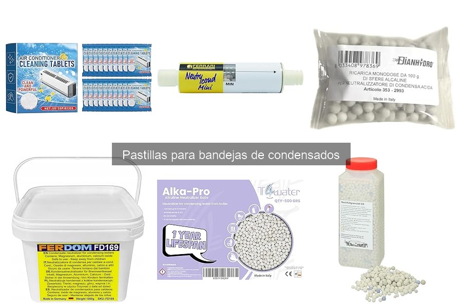 Alternativas efectivas a las pastillas para bandejas de condensados