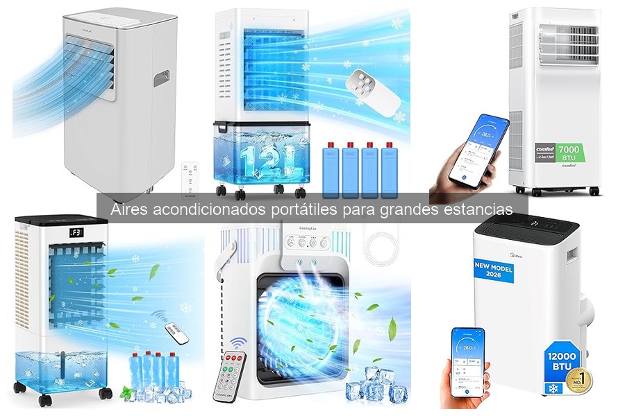 Características clave de un aire acondicionado portátil para grandes estancias
