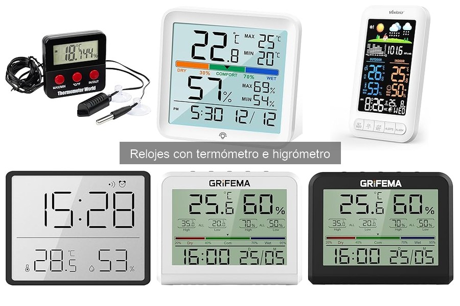 Cómo calibrar un reloj con termómetro e higrómetro