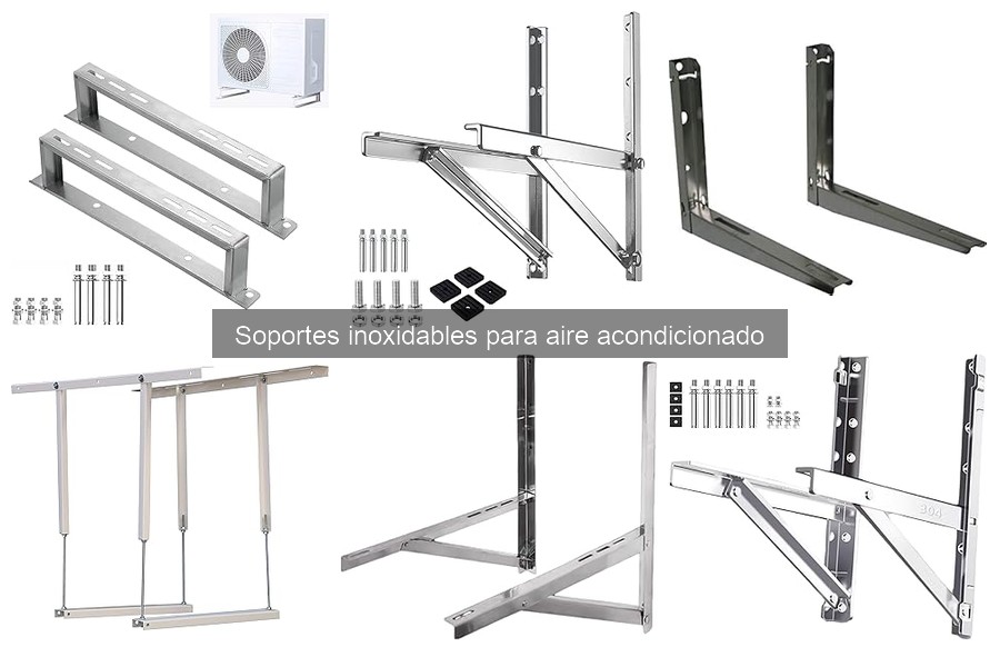 Cómo instalar un soporte inoxidable para aire acondicionado