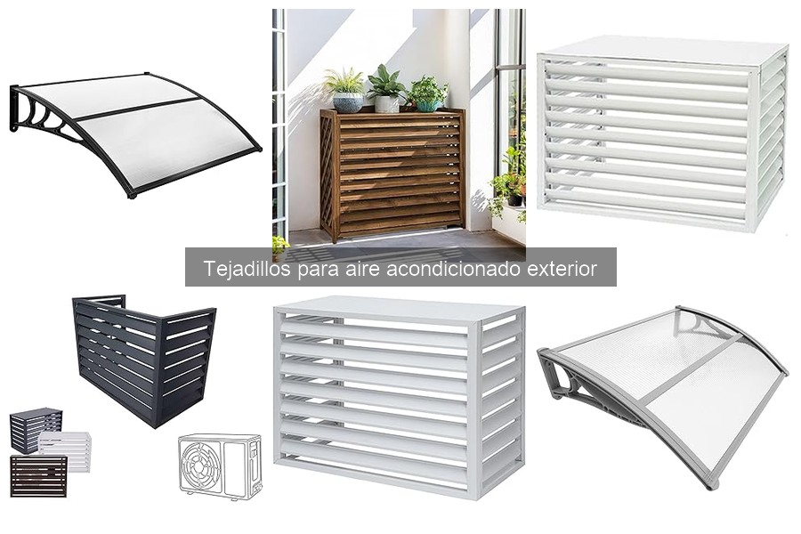Cómo instalar un tejadillo para aire acondicionado exterior