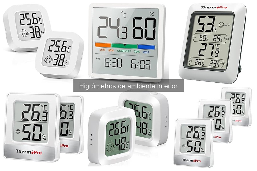 Cómo interpretar los niveles de humedad con higrómetros