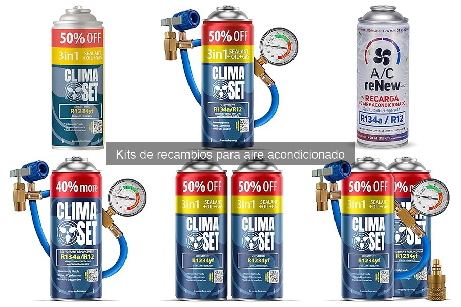 Comparativa de kits de recambios para aire acondicionado