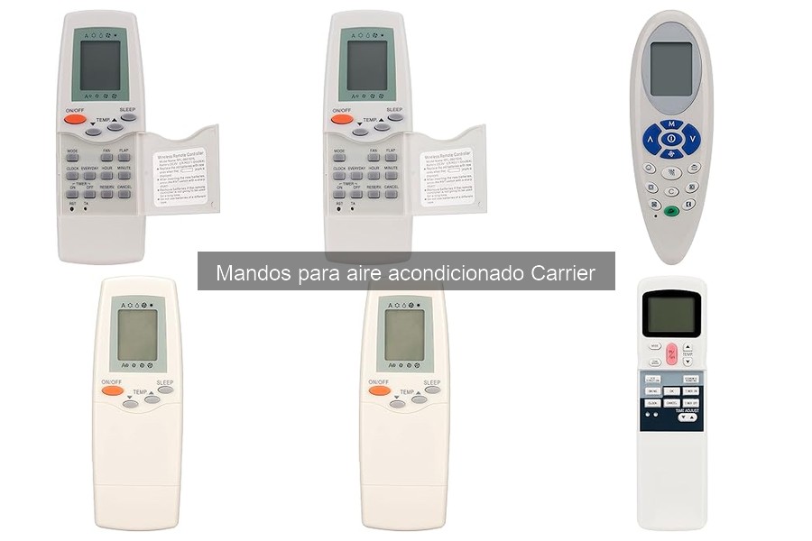 Comparativa de los mejores mandos para aire acondicionado Carrier