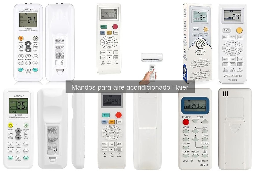 Comparativa de mandos de aire acondicionado Haier vs otras marcas