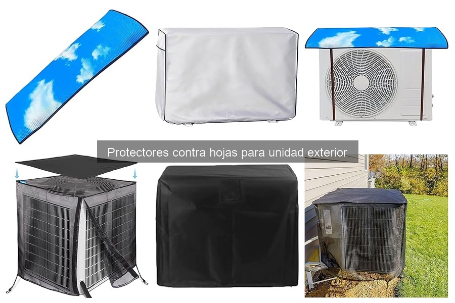 Comparativa de protectores contra hojas para aire acondicionado