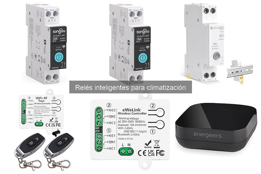 Comparativa de relés inteligentes para climatización