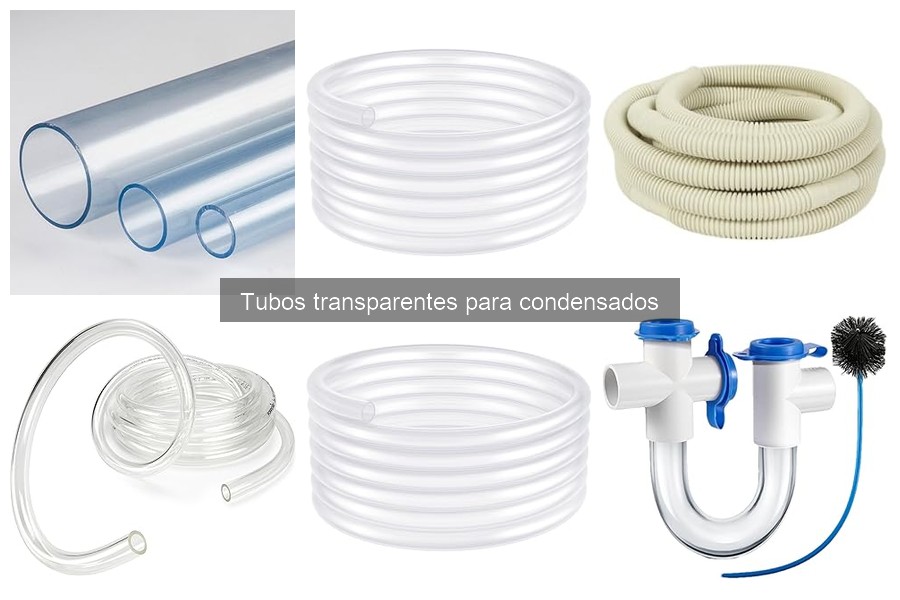 Comparativa de tubos para condensados: transparentes vs otros tipos