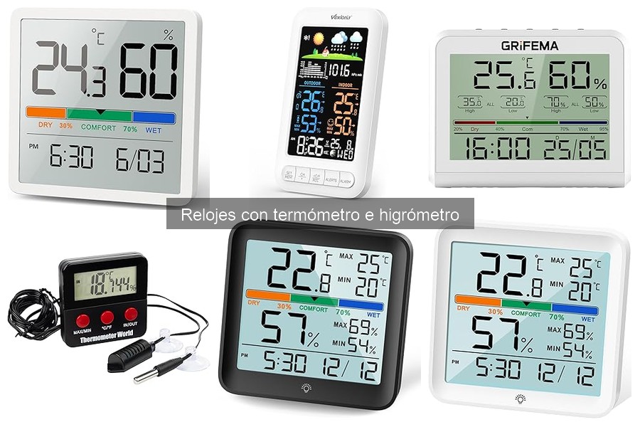 Comparativa: Relojes con Termómetro/Higrómetro vs. Otros Dispositivos