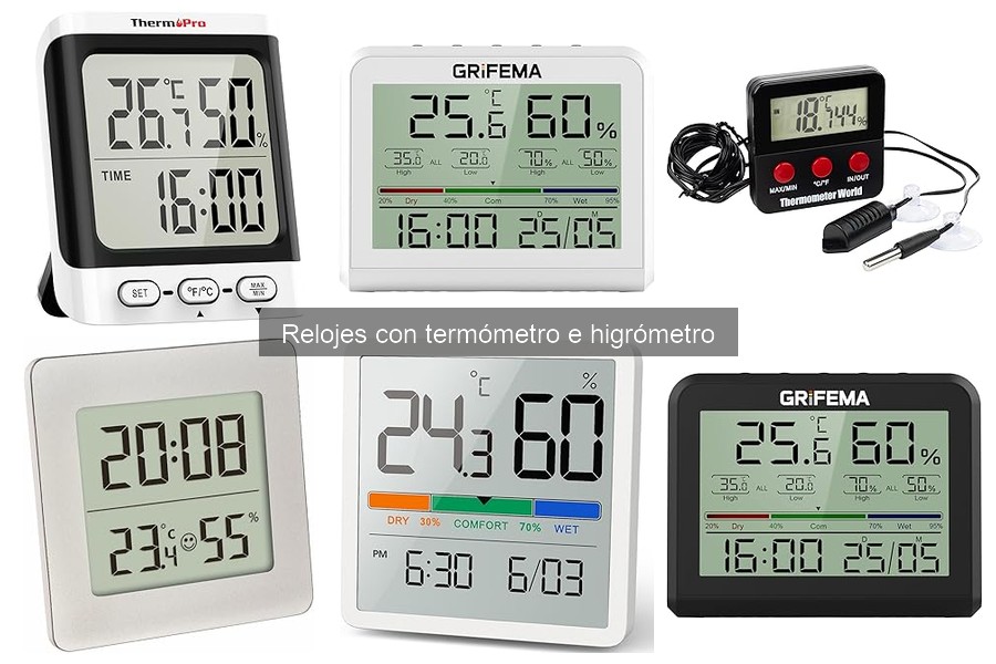Dónde comprar reloj con termómetro e higrómetro fácilmente