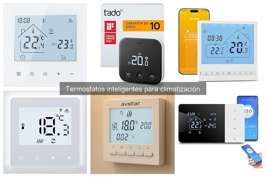 Ejemplos de programación de horarios en termostatos inteligentes