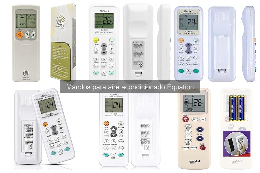 Errores comunes con el mando de aire acondicionado Equation