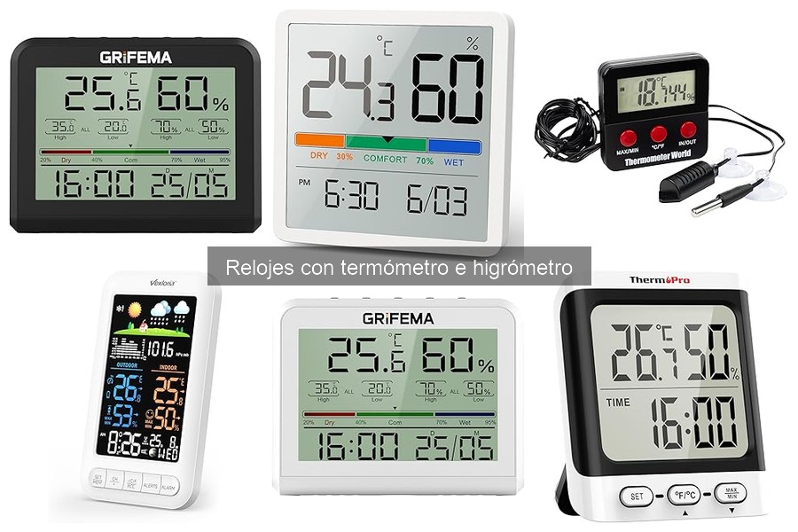 Guía de Compra: Relojes con Termómetro e Higrómetro