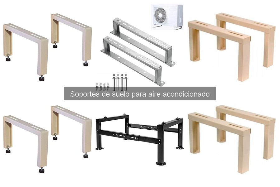 Guía de Instalación de Soportes de Suelo para Aire Acondicionado