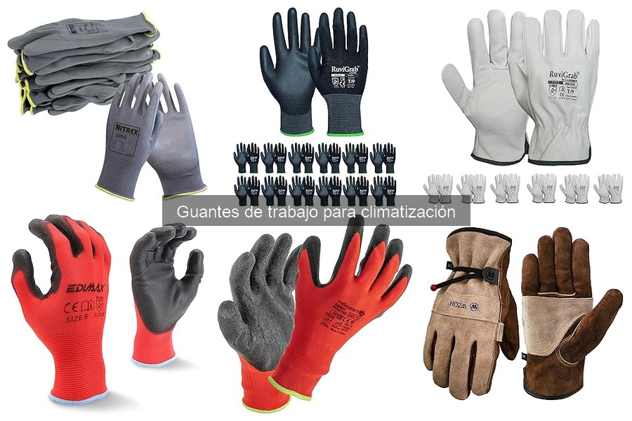 Guía de tallas y ajuste de guantes de trabajo para climatización