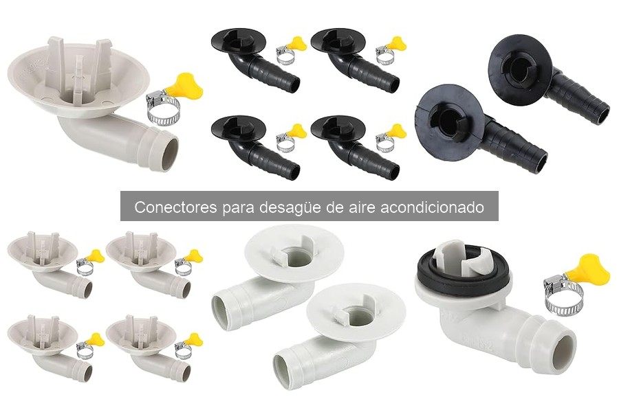 Instala fácilmente un conector para desagüe de aire acondicionado