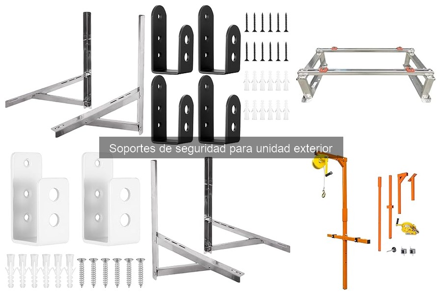 Instala fácilmente un soporte de seguridad para unidad exterior