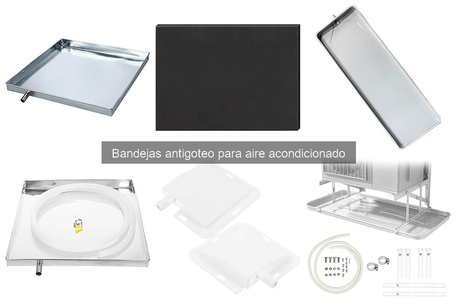 Instalación de bandejas antigoteo para aire acondicionado