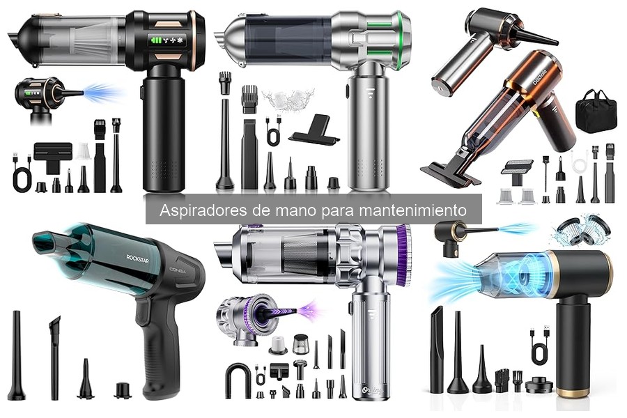 Mantenimiento de aire acondicionado con aspiradores de mano