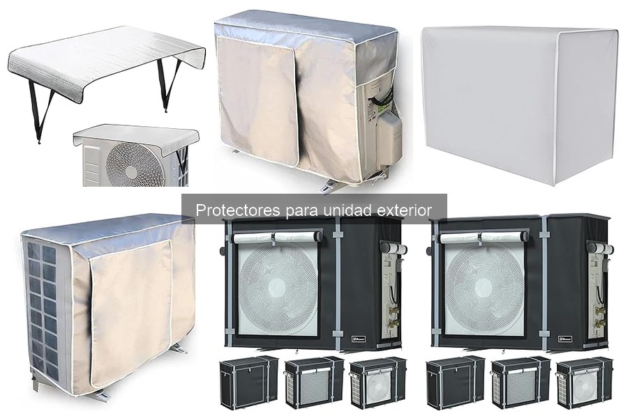 Mantenimiento de protectores para unidad exterior de aire acondicionado