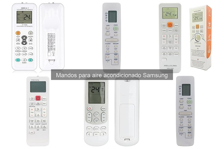 Mejores accesorios para mandos de aire acondicionado Samsung