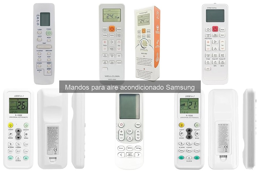 Mejores mandos para aire acondicionado Samsung 2023