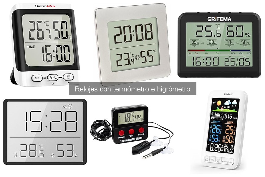 Opiniones sobre Relojes con Termómetro e Higrómetro