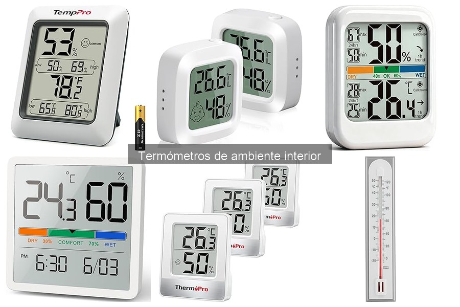 Problemas comunes con termómetros de ambiente interior