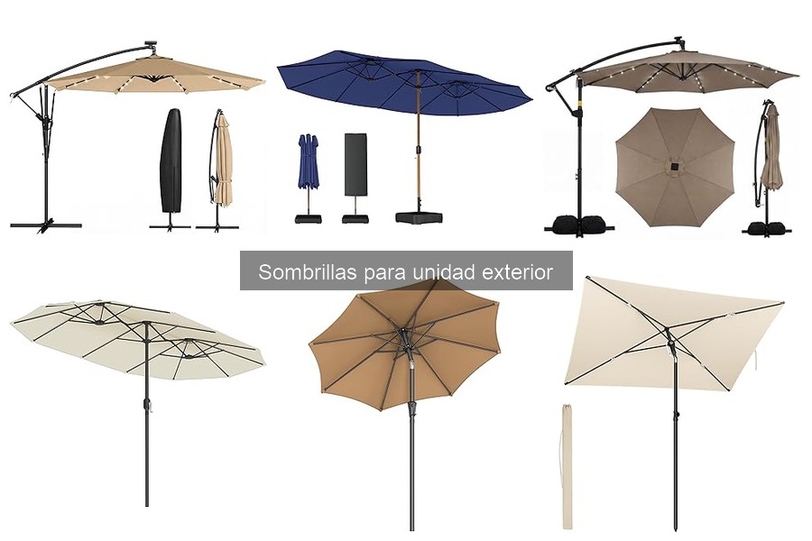 Problemas comunes de sombrillas para unidades exteriores