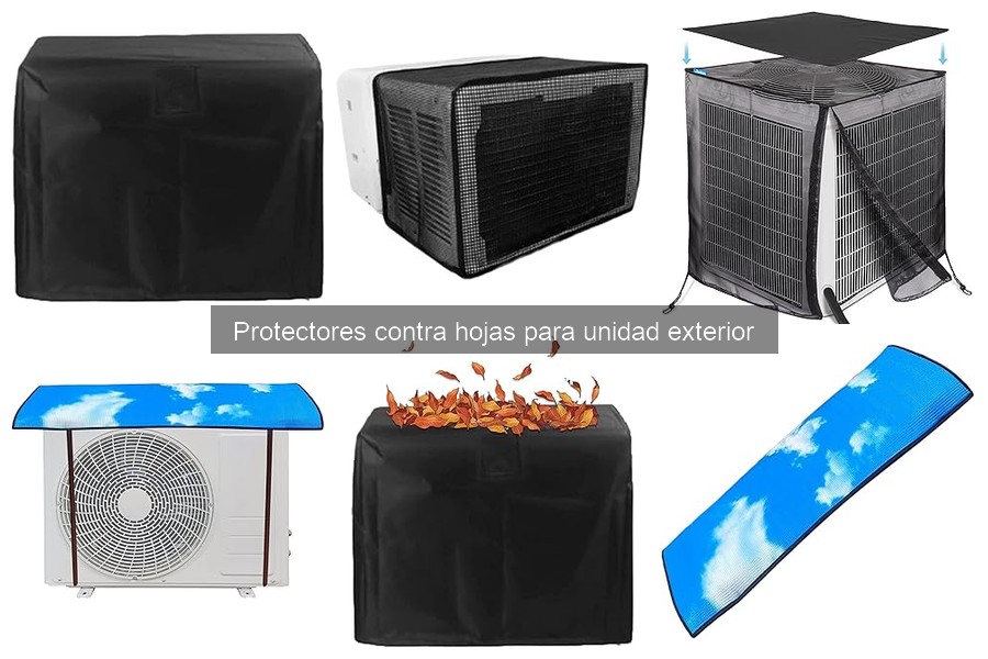 Protectores contra hojas para unidad exterior de aire acondicionado