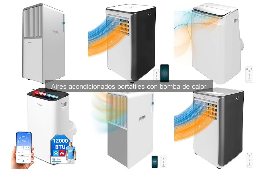 ¿Qué es un aire acondicionado portátil con bomba de calor?