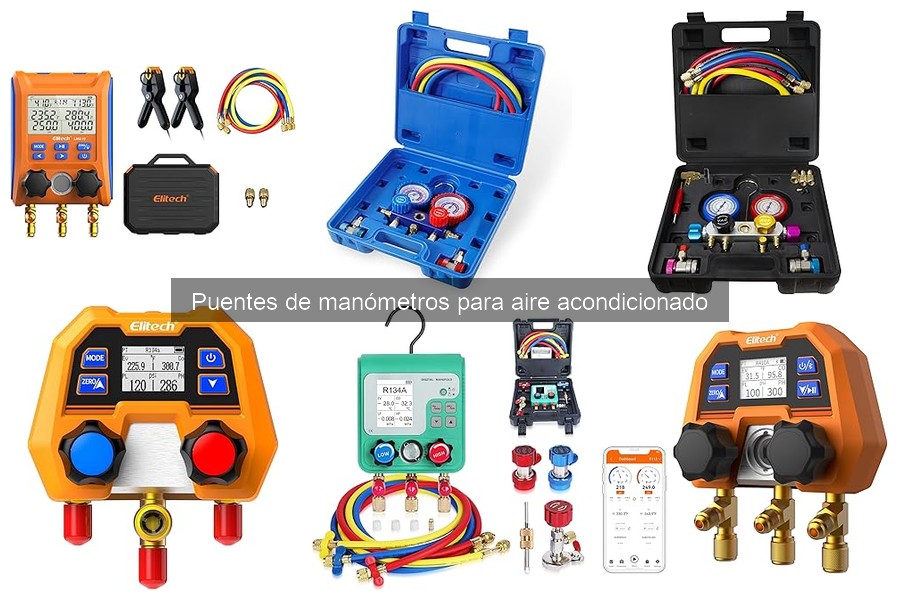 ¿Qué es un puente de manómetros para aire acondicionado?