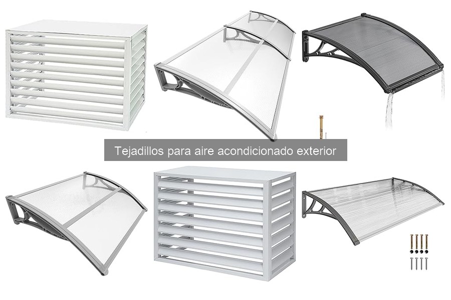 ¿Qué es un tejadillo para aire acondicionado exterior?