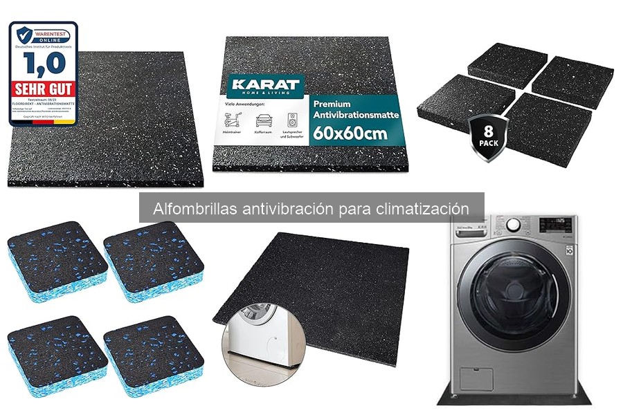 ¿Qué son las alfombrillas antivibración y cómo funcionan?