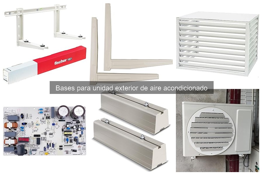 ¿Qué son las bases para unidad exterior de aire acondicionado?
