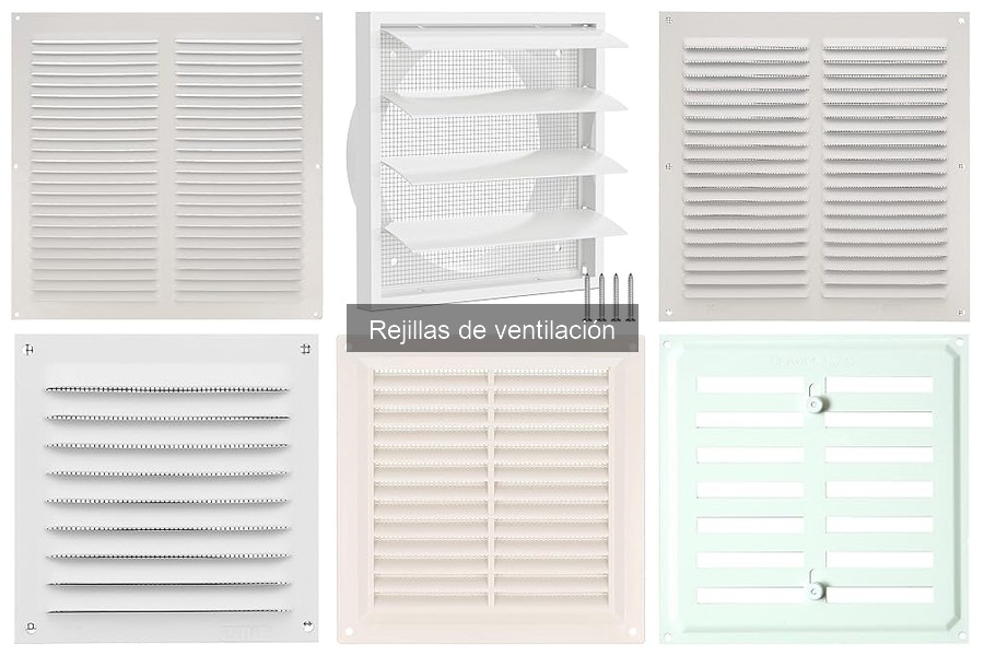 Rejillas de ventilación para diferentes instalaciones