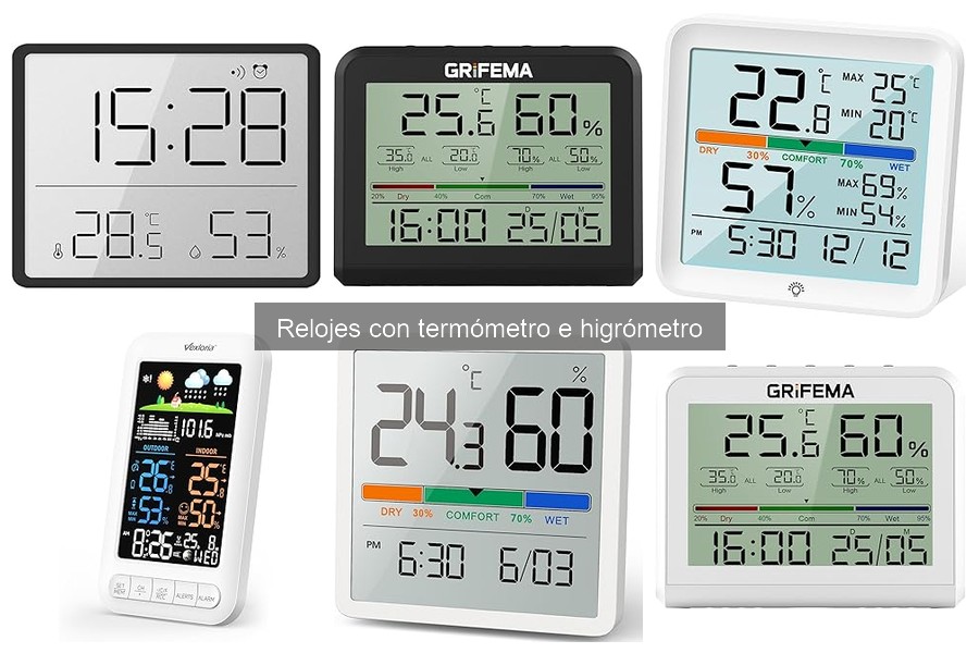 Relojes con termómetro e higrómetro: ¿Qué son y cómo funcionan?