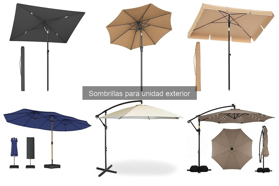Sombrillas para aire acondicionado en climas cálidos: las mejores opciones