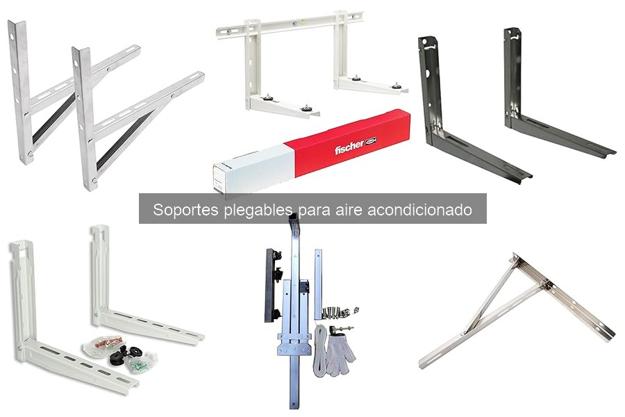 ¿Son seguros los soportes plegables para aire acondicionado?