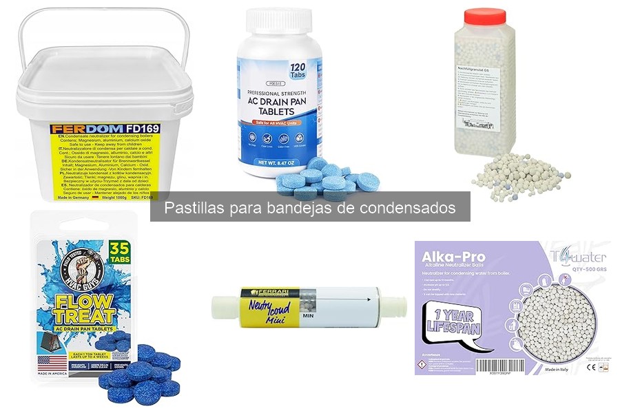 Testimonios sobre pastillas para bandejas de condensados