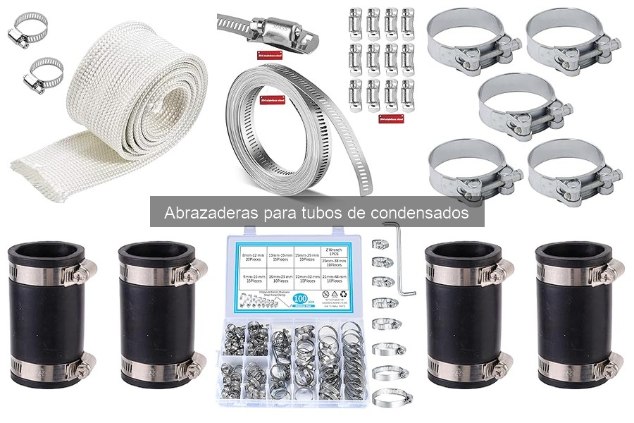 Tipos de abrazaderas para tubos de condensados de aire acondicionado