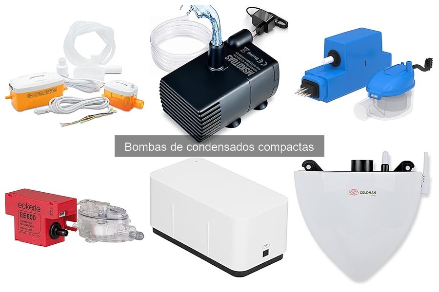 Tipos de bombas de condensados compactas para aire acondicionado