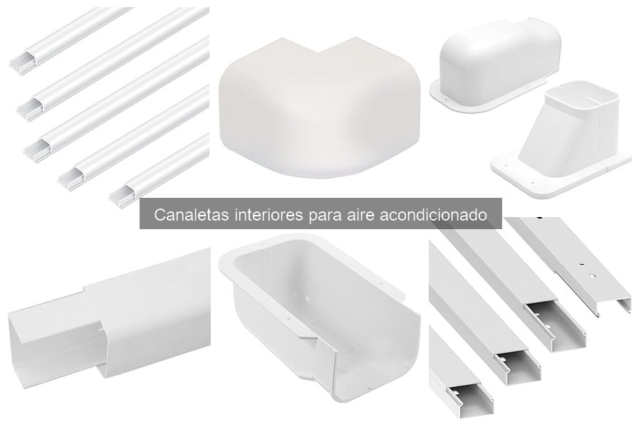 Tipos de canaletas interiores para aire acondicionado