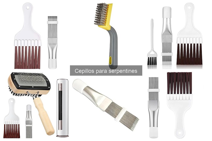 Tipos de cepillos para serpentines y sus principales usos