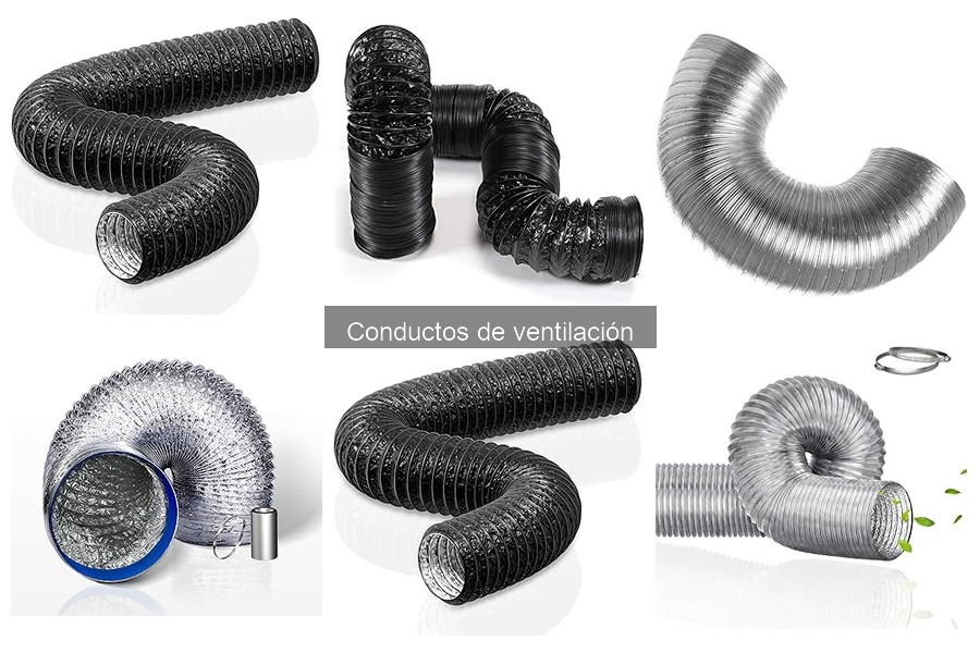 Tipos de conductos de ventilación para aire acondicionado