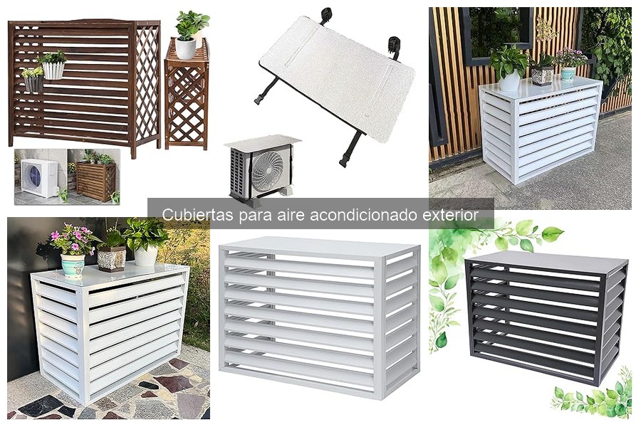 Tipos de cubiertas para aire acondicionado exterior