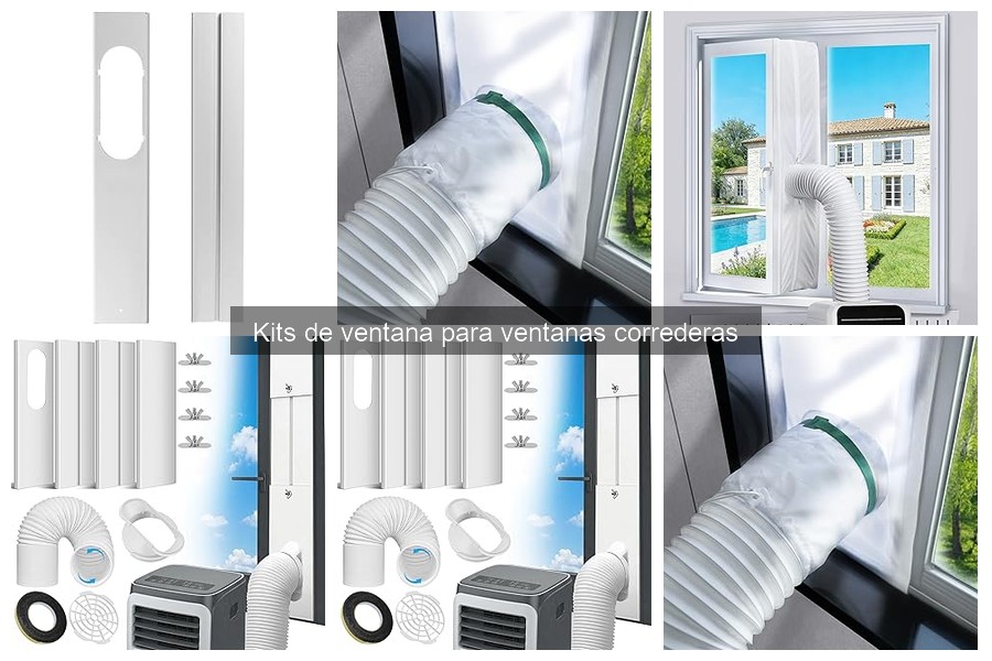 Tipos de kits de ventana para aire acondicionado corredero