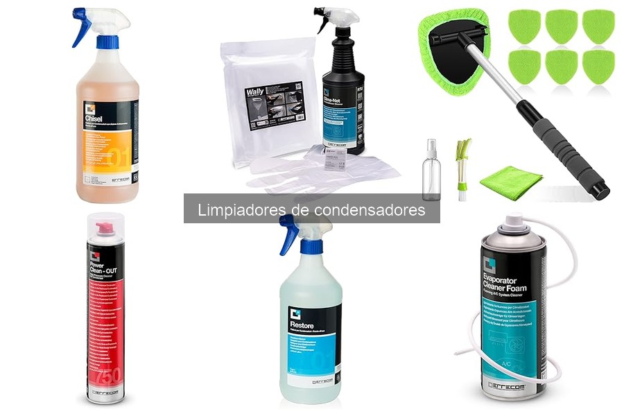Tipos de limpiadores de condensadores para aire acondicionado